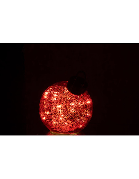 Boule de Noël LED en verre rouge 15 cm Noevira J-Line - 4