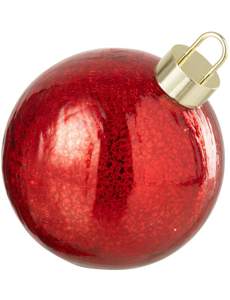 Boule de Noël LED en verre rouge 20 cm Noevira J-Line - 1
