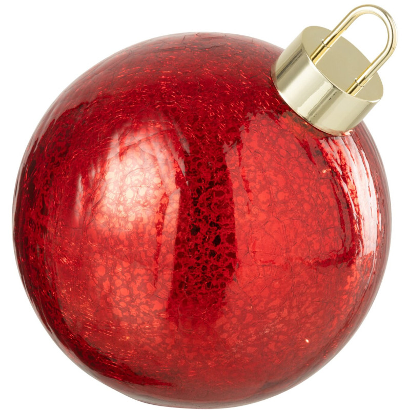 Boule de Noël LED en verre rouge 20 cm Noevira J-Line - 1