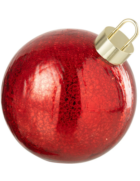 Boule de Noël LED en verre rouge 20 cm Noevira J-Line - 1