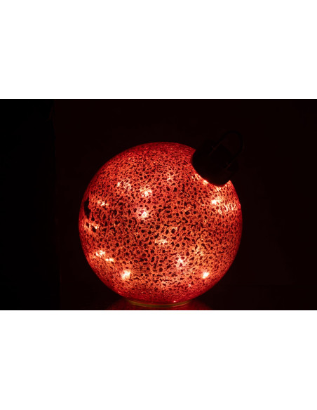 Boule de Noël LED en verre rouge 20 cm Noevira J-Line - 4
