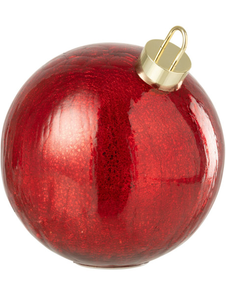 Boule de Noël LED en verre rouge 25 cm Noevira J-Line - 1