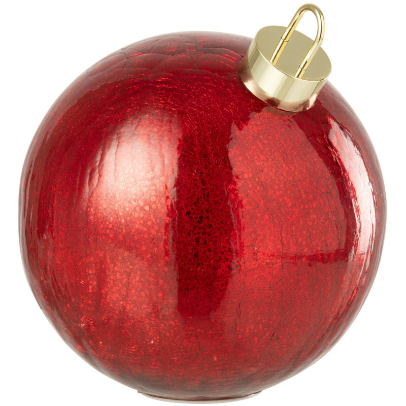Boule de Noël LED en verre rouge 25 cm Noevira J-Line - 1