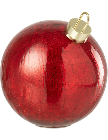 Boule de Noël LED en verre rouge 25 cm Noevira J-Line - 1