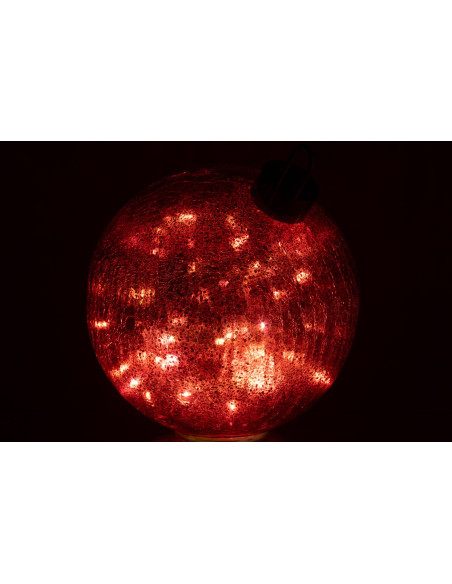 Boule de Noël LED en verre rouge 25 cm Noevira J-Line - 4
