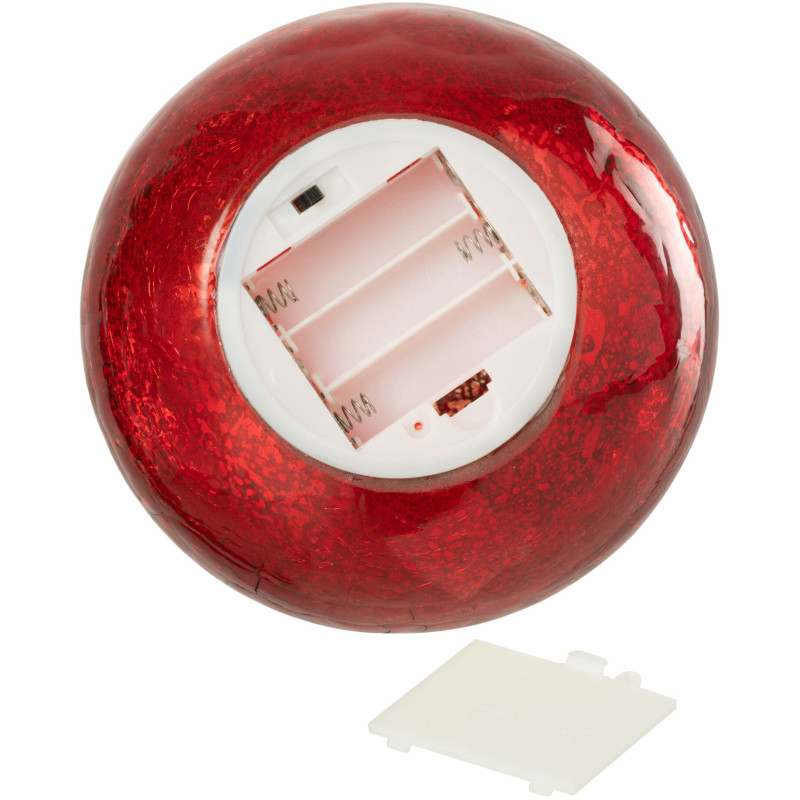 Boule de Noël LED en verre rouge 25 cm Noevira J-Line - 5