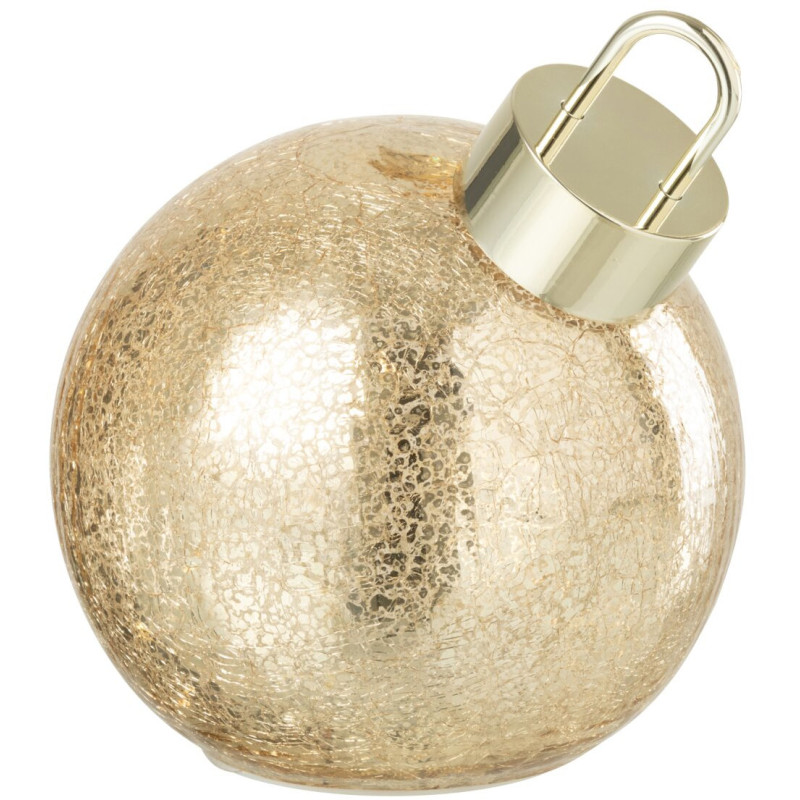 Boule de Noël LED en verre doré 15 cm Noevira J-Line - 1