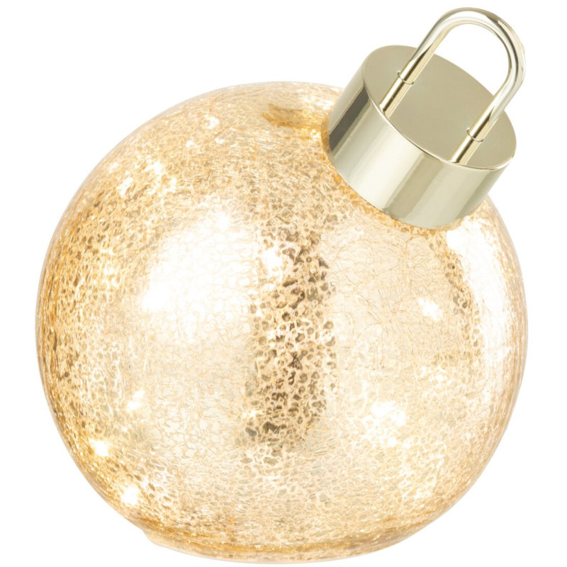 Boule de Noël LED en verre doré 15 cm Noevira J-Line - 2