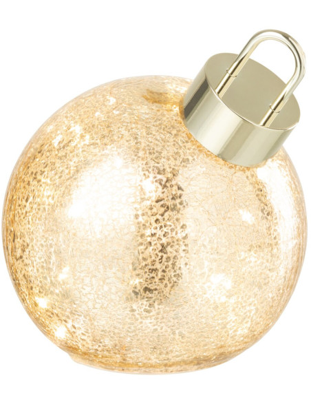 Boule de Noël LED en verre doré 15 cm Noevira J-Line - 2
