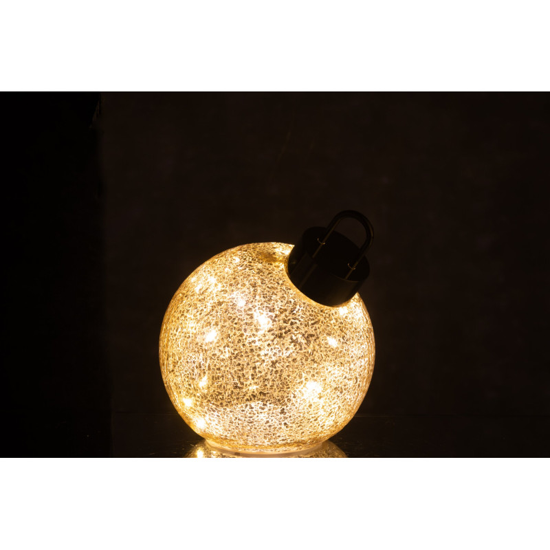 Boule de Noël LED en verre doré 15 cm Noevira J-Line - 4