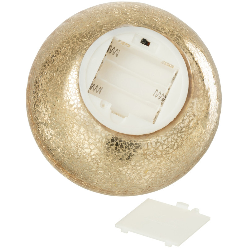 Boule de Noël LED en verre doré 15 cm Noevira J-Line - 3