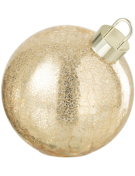 Boule de Noël LED en verre doré 20 cm Noevira J-Line - 1