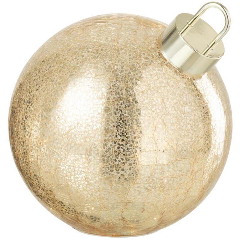 Boule de Noël LED en verre doré 20 cm Noevira J-Line - 1