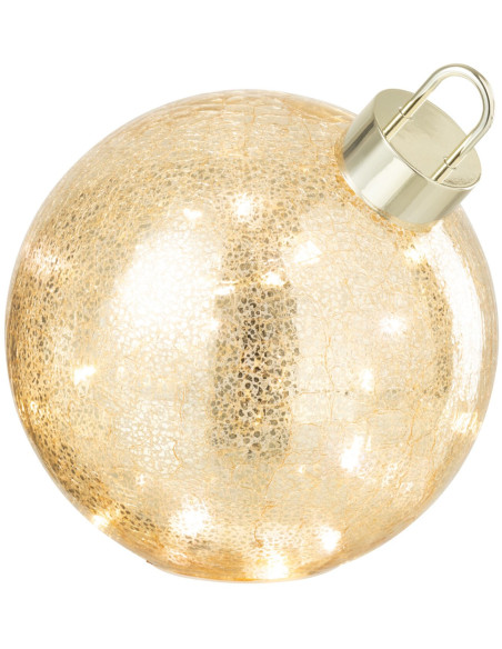 Boule de Noël LED en verre doré 20 cm Noevira J-Line - 2