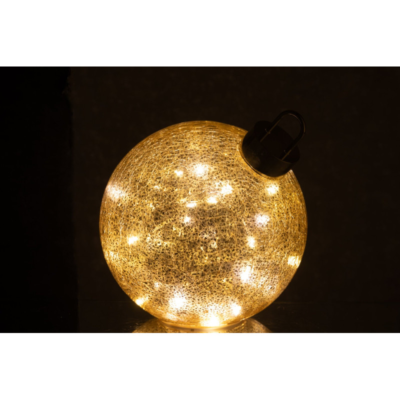 Boule de Noël LED en verre doré 20 cm Noevira J-Line - 4