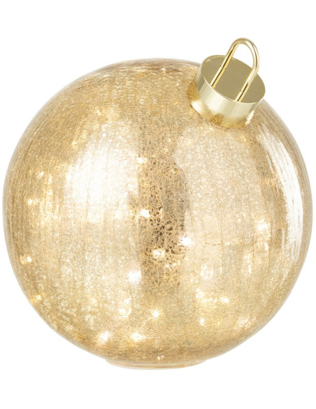 Boule de Noël LED en verre doré 25 cm Noevira J-Line - 2