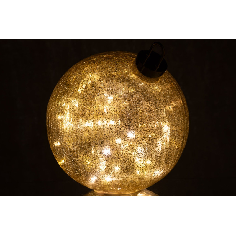 Boule de Noël LED en verre doré 25 cm Noevira J-Line - 4