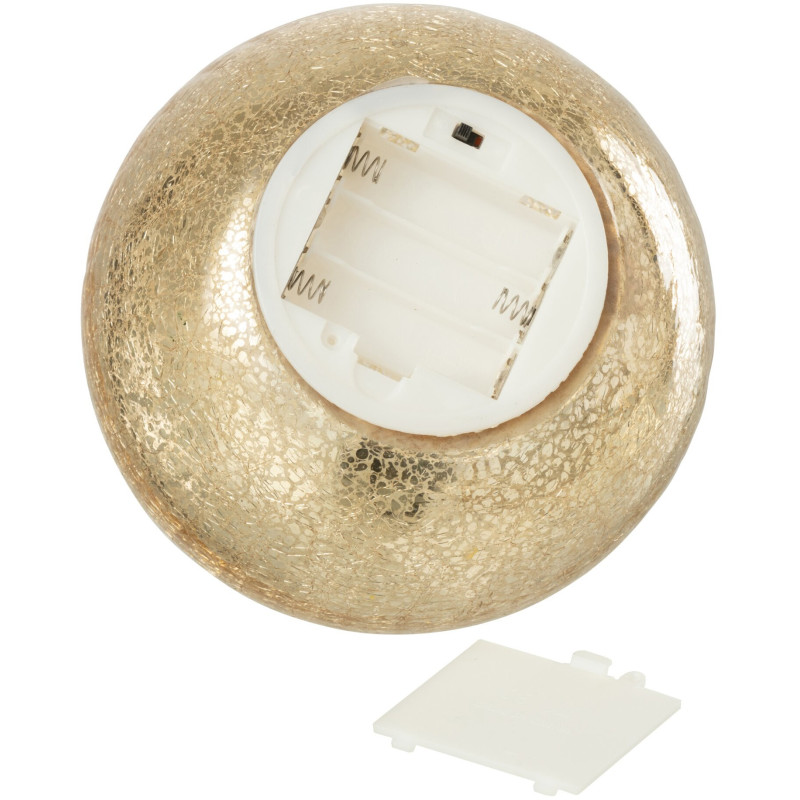 Boule de Noël LED en verre doré 25 cm Noevira J-Line - 3