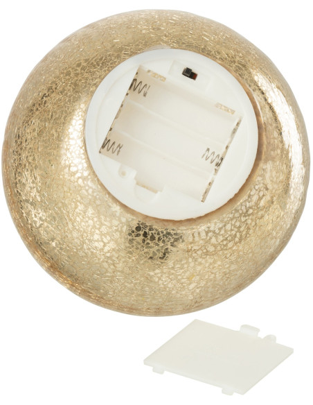 Boule de Noël LED en verre doré 25 cm Noevira J-Line - 3