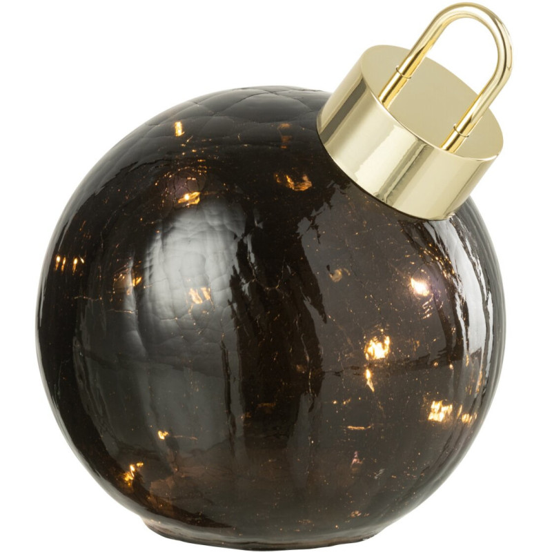 Boule de Noël LED en verre noir 15 cm Noevira J-Line - 2