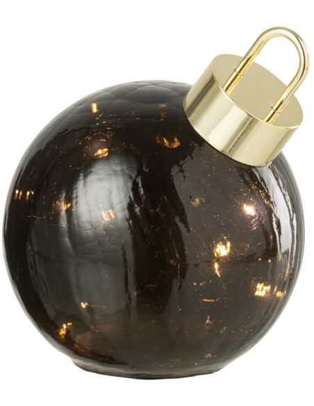 Boule de Noël LED en verre noir 15 cm Noevira J-Line - 2