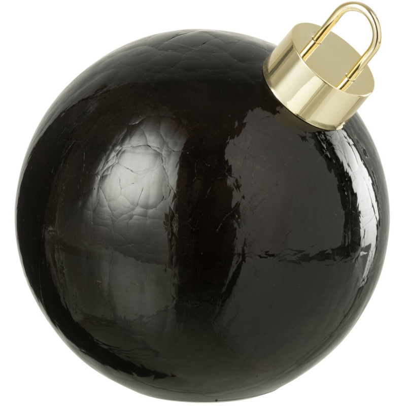 Boule de Noël LED en verre noir 20 cm Noevira J-Line - 1