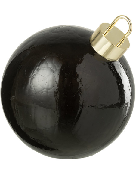 Boule de Noël LED en verre noir 20 cm Noevira J-Line - 1