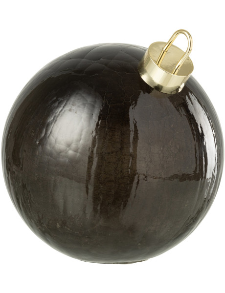 Boule de Noël LED en verre noir 25 cm Noevira J-Line - 1