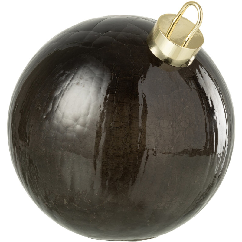 Boule de Noël LED en verre noir 25 cm Noevira J-Line - 1