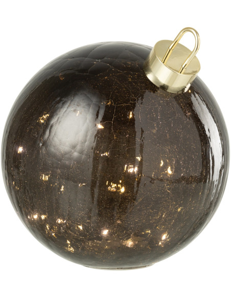 Boule de Noël LED en verre noir 25 cm Noevira J-Line - 2