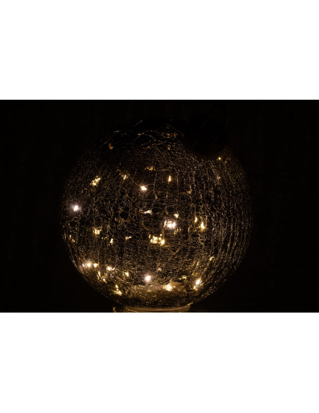 Boule de Noël LED en verre noir 25 cm Noevira J-Line - 4