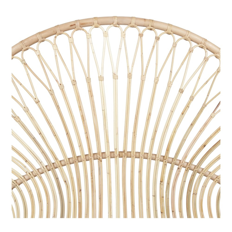 Tête de lit en rotin et bambou naturel 183x3,5x160 cm Neravelle  - 3