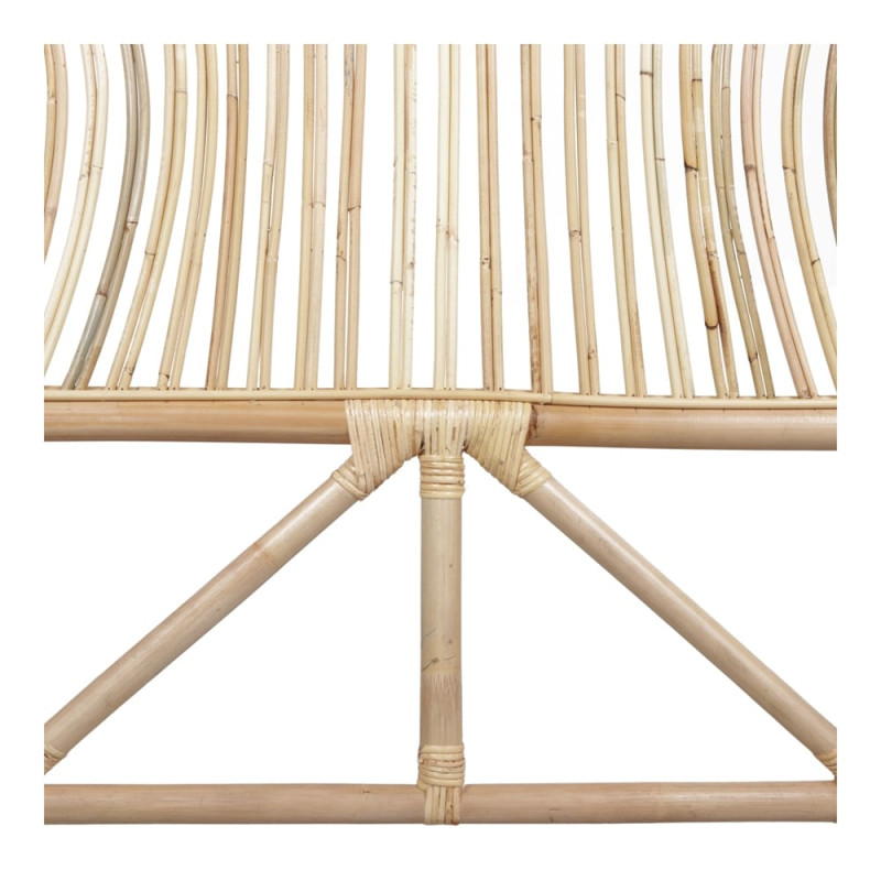 Tête de lit en rotin et bambou naturel 183x3,5x160 cm Neravelle  - 4