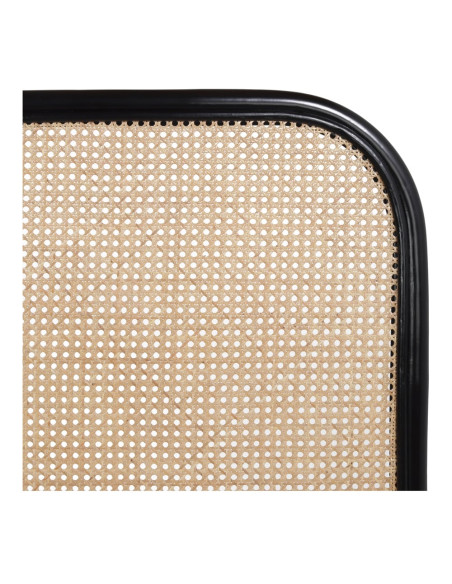 Tête de lit cannage naturel et bambou noir 153x3x120 cm Noryva  - 3