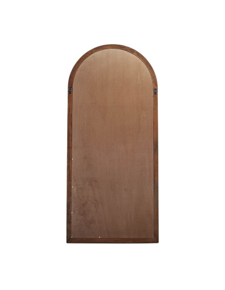Grand miroir verrière arche en bois récupéré brun naturel 83x3x183 cm Arovenza  - 4