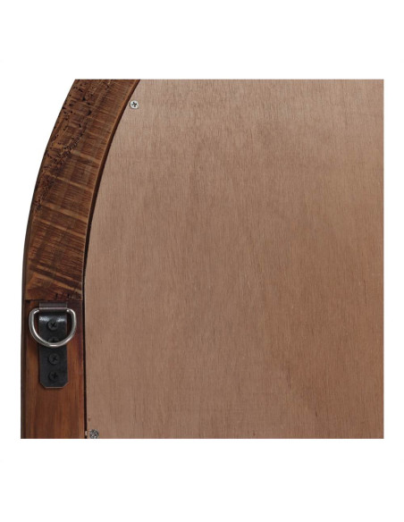Grand miroir verrière arche en bois récupéré brun naturel 83x3x183 cm Arovenza  - 5