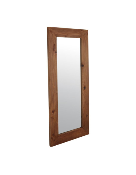 Grand miroir mural rectangulaire en bois récupéré 80x5x180 cm Rovandis  - 2