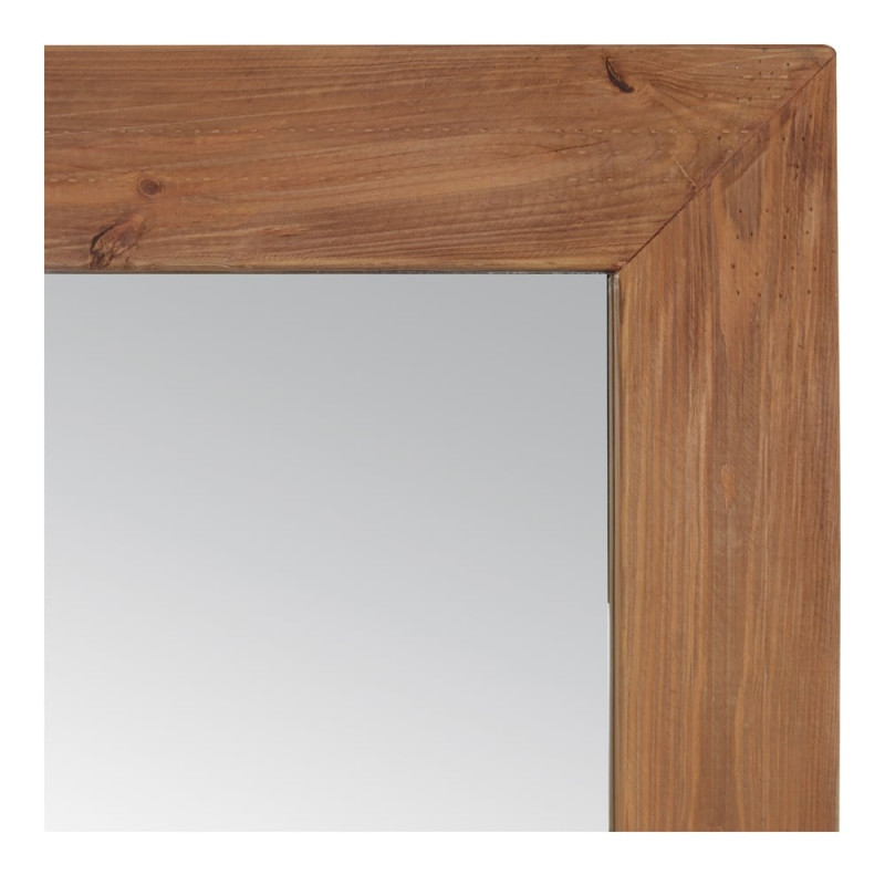 Grand miroir mural rectangulaire en bois récupéré 80x5x180 cm Rovandis  - 3