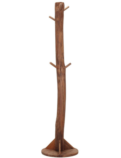 Porte-manteau sur pied en pin recyclé 45x45x180 cm Boscaryn  - 1