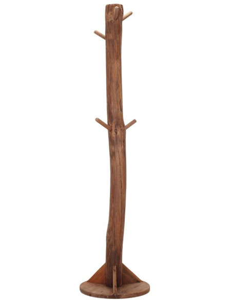 Porte-manteau sur pied en pin recyclé 45x45x180 cm Boscaryn  - 1