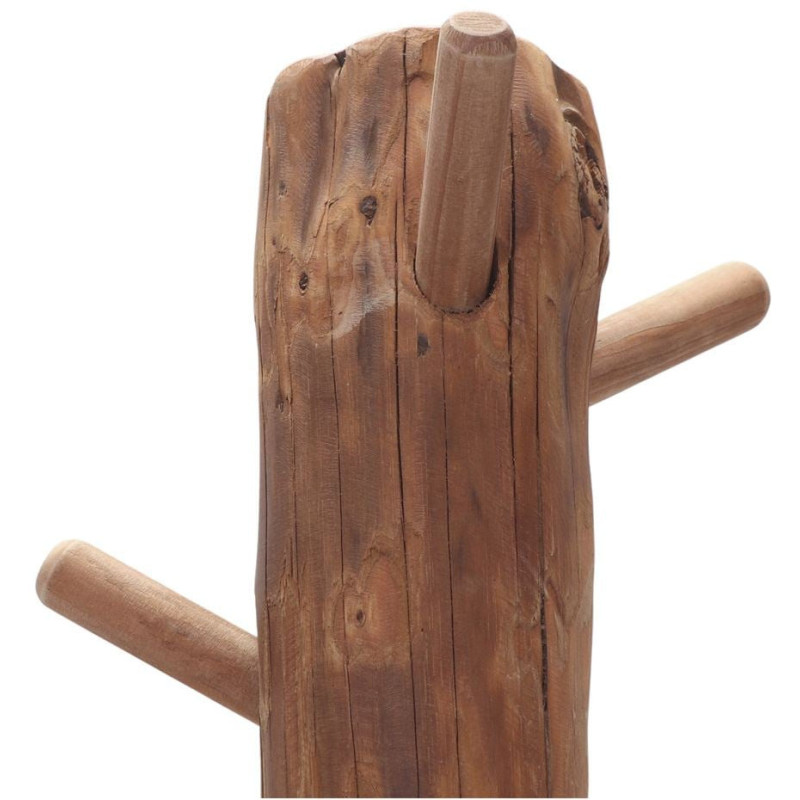 Porte-manteau sur pied en pin recyclé 45x45x180 cm Boscaryn  - 5