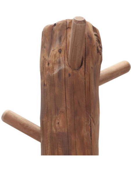 Porte-manteau sur pied en pin recyclé 45x45x180 cm Boscaryn  - 5