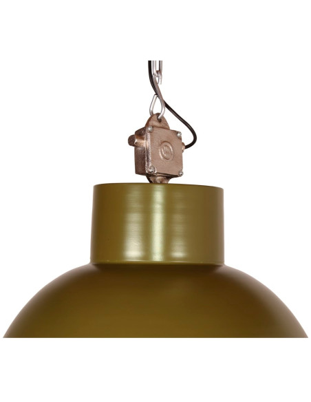 Suspension industrielle en métal vert olive 60x60x62 cm Ferravik  - 2