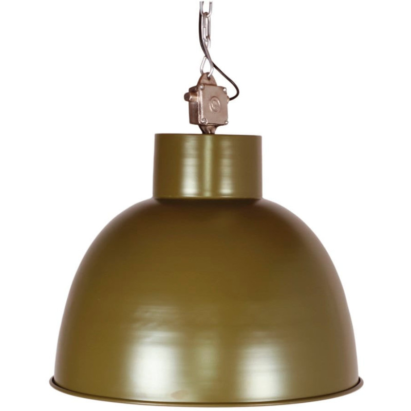 Suspension industrielle en métal vert olive 60x60x62 cm Ferravik  - 1