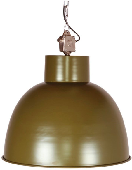 Suspension industrielle en métal vert olive 60x60x62 cm Ferravik  - 1