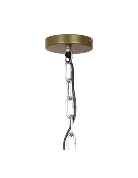 Suspension industrielle en métal vert olive 60x60x62 cm Ferravik  - 3