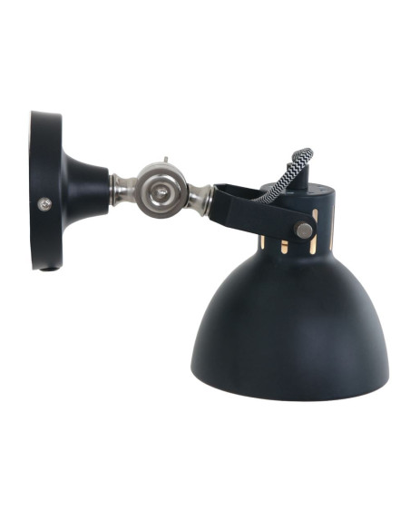 Applique murale industrielle noire avec câble 13x13x16 cm Brassvik  - 3