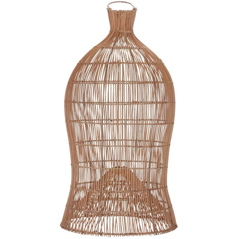 Abat-jour suspension en rotin naturel 45x45x87 cm Talveria  - 1