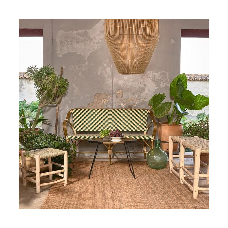 Abat-jour suspension en rotin naturel 50x50x71 cm Veyranno  - 7