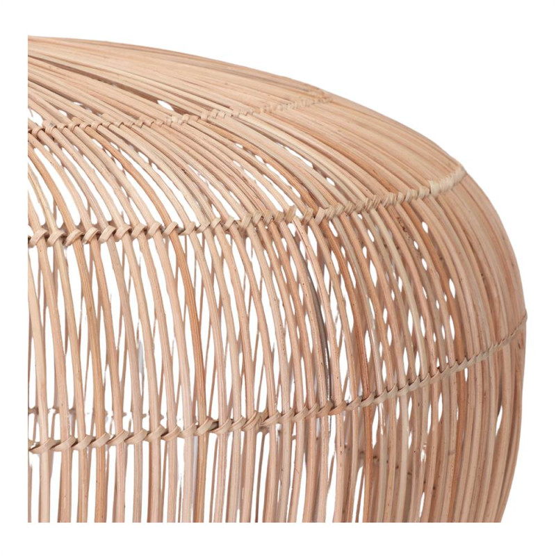 Abat-jour suspension en rotin naturel Ø80x53 cm Solvaira  - 2